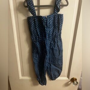 BRAND NEW! Never worn w/tags.Blue and white Burberry girls jumper w/ext button